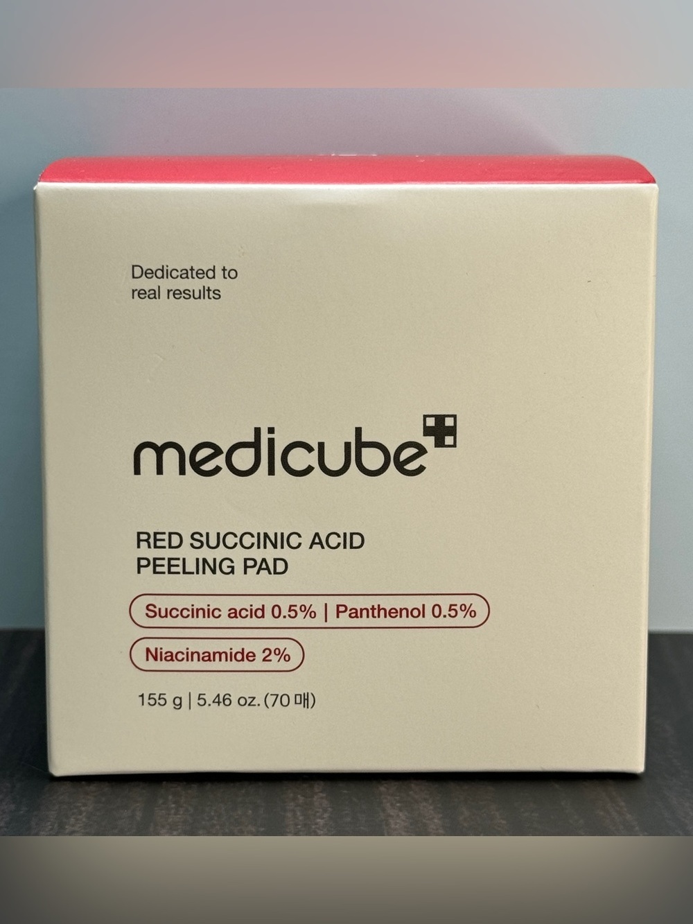 Medicube Red Succinic Acid Peeling Pads NIB 155 g / 5.46 oz